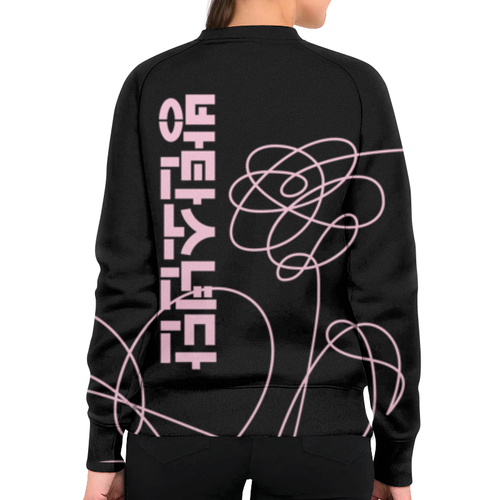 Заказать свитшот в Москве. Свитшот женский с полной запечаткой BTS (k-pop)  от geekbox - готовые дизайны и нанесение принтов.