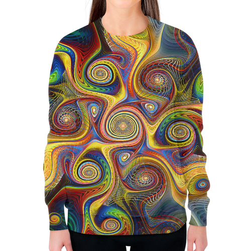 Заказать свитшот в Москве. Свитшот женский с полной запечаткой Abstract Design от balden - готовые дизайны и нанесение принтов.