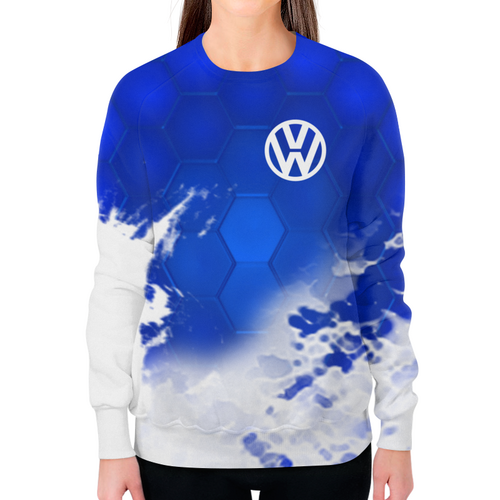 Заказать свитшот в Москве. Свитшот женский с полной запечаткой Volkswagen от THE_NISE  - готовые дизайны и нанесение принтов.