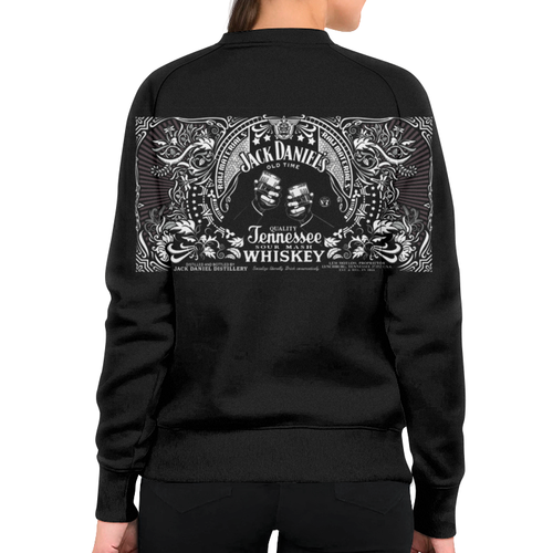 Заказать свитшот в Москве. Свитшот женский с полной запечаткой Jack Daniels от Leichenwagen - готовые дизайны и нанесение принтов.