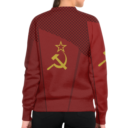 Заказать свитшот в Москве. Свитшот женский с полной запечаткой Сталин от gopotol - готовые дизайны и нанесение принтов.