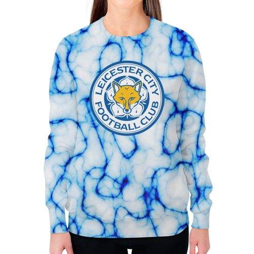 Заказать свитшот в Москве. Свитшот женский с полной запечаткой Leicester City от THE_NISE  - готовые дизайны и нанесение принтов.