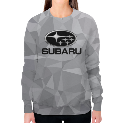 Заказать свитшот в Москве. Свитшот женский с полной запечаткой Subaru от THE_NISE  - готовые дизайны и нанесение принтов.