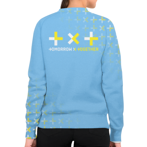 Заказать свитшот в Москве. Свитшот женский с полной запечаткой TXT / Tomorrow X Together  от geekbox - готовые дизайны и нанесение принтов.