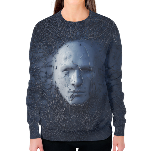 Заказать свитшот в Москве. Свитшот женский с полной запечаткой Шрамы от Дана Столыпина - готовые дизайны и нанесение принтов.