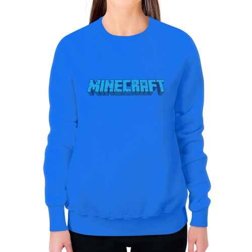 Заказать свитшот в Москве. Свитшот женский с полной запечаткой Minecraft от THE_NISE  - готовые дизайны и нанесение принтов.