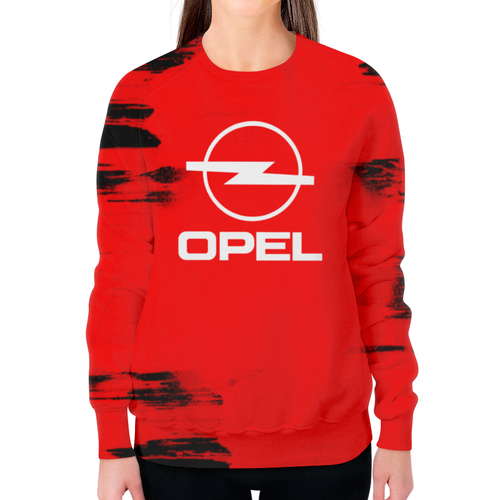 Заказать свитшот в Москве. Свитшот женский с полной запечаткой Авто Opel от THE_NISE  - готовые дизайны и нанесение принтов.