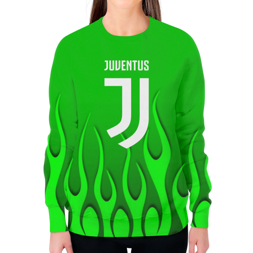 Заказать свитшот в Москве. Свитшот женский с полной запечаткой Juventus от THE_NISE  - готовые дизайны и нанесение принтов.