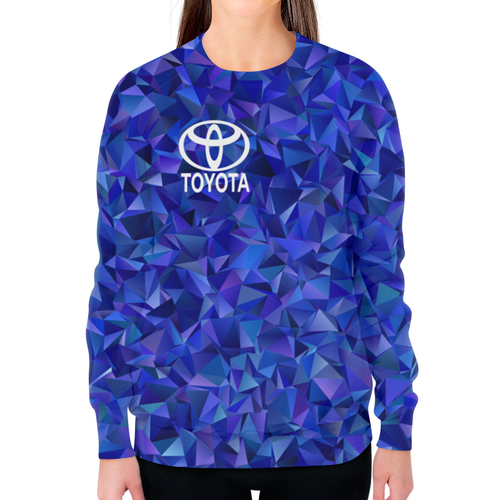 Заказать свитшот в Москве. Свитшот женский с полной запечаткой Toyota от THE_NISE  - готовые дизайны и нанесение принтов.
