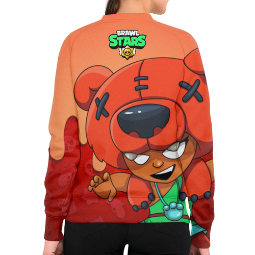 Заказать свитшот в Москве. Свитшот женский с полной запечаткой BRAWL STARS NITA от geekbox - готовые дизайны и нанесение принтов.