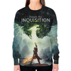 Заказать свитшот в Москве. Свитшот женский с полной запечаткой Dragon Age Inquisition от prototip8 - готовые дизайны и нанесение принтов.