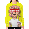 Заказать свитшот в Москве. Свитшот женский с полной запечаткой Lil Pump от geekbox - готовые дизайны и нанесение принтов.