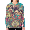 Заказать свитшот в Москве. Свитшот женский с полной запечаткой The Beatles от J K - готовые дизайны и нанесение принтов.