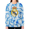 Заказать свитшот в Москве. Свитшот женский с полной запечаткой Real Madrid от THE_NISE  - готовые дизайны и нанесение принтов.