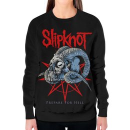 Заказать свитшот в Москве. Свитшот женский с полной запечаткой Slipknot от geekbox - готовые дизайны и нанесение принтов.