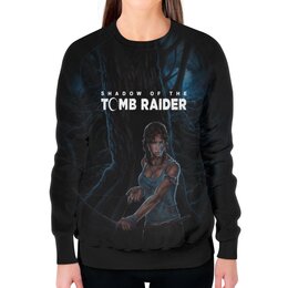 Заказать свитшот в Москве. Свитшот женский с полной запечаткой Tomb Raider от THE_NISE  - готовые дизайны и нанесение принтов.