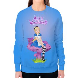 Заказать свитшот в Москве. Свитшот женский с полной запечаткой Алиса в Стране Чудес  от T-shirt print  - готовые дизайны и нанесение принтов.