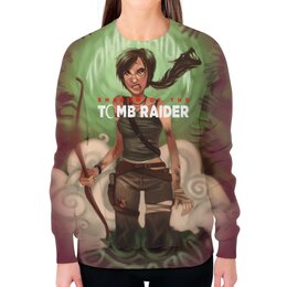 Заказать свитшот в Москве. Свитшот женский с полной запечаткой Tomb Raider от THE_NISE  - готовые дизайны и нанесение принтов.