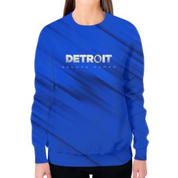 Заказать свитшот в Москве. Свитшот женский с полной запечаткой Detroit Become Human от THE_NISE  - готовые дизайны и нанесение принтов.