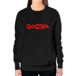 Заказать свитшот в Москве. Свитшот женский с полной запечаткой Godzilla от THE_NISE  - готовые дизайны и нанесение принтов.