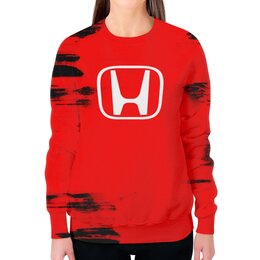 Заказать свитшот в Москве. Свитшот женский с полной запечаткой Honda от THE_NISE  - готовые дизайны и нанесение принтов.