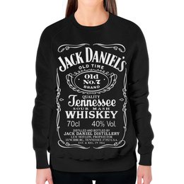 Заказать свитшот в Москве. Свитшот женский с полной запечаткой Jack Daniels от Leichenwagen - готовые дизайны и нанесение принтов.