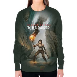 Заказать свитшот в Москве. Свитшот женский с полной запечаткой Tomb Raider от THE_NISE  - готовые дизайны и нанесение принтов.