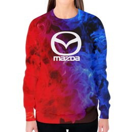 Заказать свитшот в Москве. Свитшот женский с полной запечаткой Mazda от THE_NISE  - готовые дизайны и нанесение принтов.