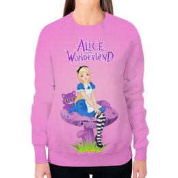 Заказать свитшот в Москве. Свитшот женский с полной запечаткой Алиса в Стране Чудес от T-shirt print  - готовые дизайны и нанесение принтов.