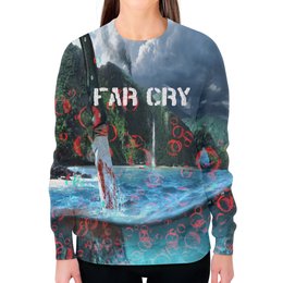 Заказать свитшот в Москве. Свитшот женский с полной запечаткой Far Cry от THE_NISE  - готовые дизайны и нанесение принтов.