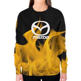Заказать свитшот в Москве. Свитшот женский с полной запечаткой Mazda от THE_NISE  - готовые дизайны и нанесение принтов.