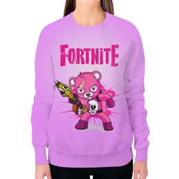 Заказать свитшот в Москве. Свитшот женский с полной запечаткой Fortnite  от T-shirt print  - готовые дизайны и нанесение принтов.