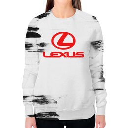 Заказать свитшот в Москве. Свитшот женский с полной запечаткой Lexus от THE_NISE  - готовые дизайны и нанесение принтов.