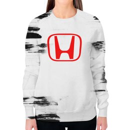 Заказать свитшот в Москве. Свитшот женский с полной запечаткой Honda от THE_NISE  - готовые дизайны и нанесение принтов.