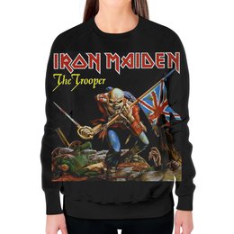 Заказать свитшот в Москве. Свитшот женский с полной запечаткой Iron Maiden Band от Leichenwagen - готовые дизайны и нанесение принтов.
