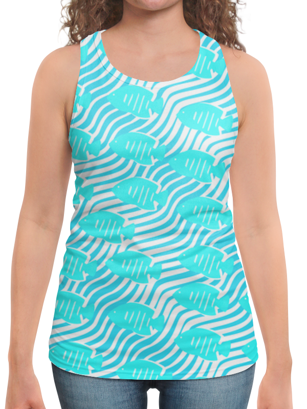 Printio Борцовка с полной запечаткой Тропические рыбки printio футболка с полной запечаткой для девочек тропические рыбки