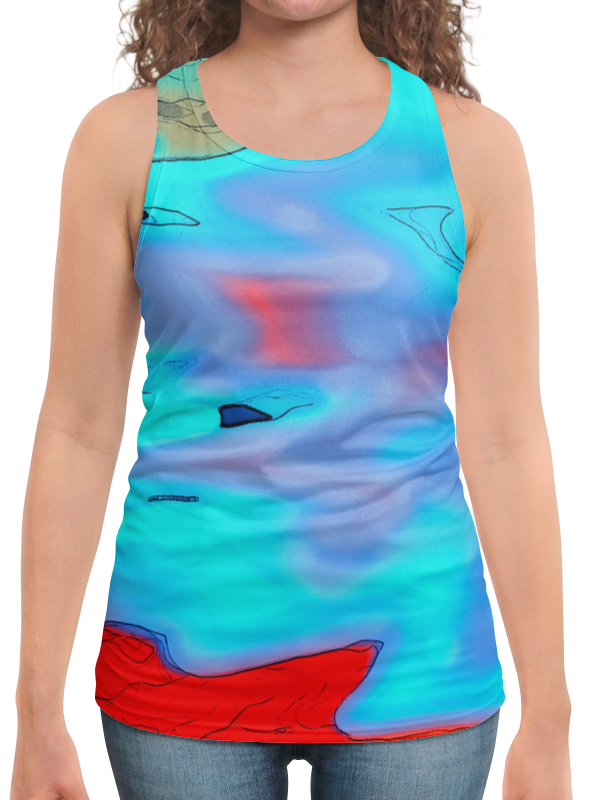 Printio Борцовка с полной запечаткой Блики на воде printio футболка с полной запечаткой женская блики на воде