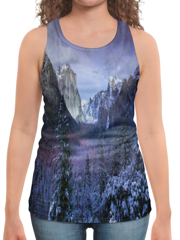 Printio Борцовка с полной запечаткой Синие горы printio футболка с полной запечаткой мужская синие горы