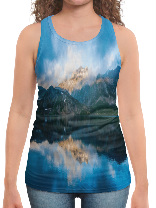 printio футболка с полной запечаткой мужская пейзаж гор Printio Борцовка с полной запечаткой Пейзаж гор