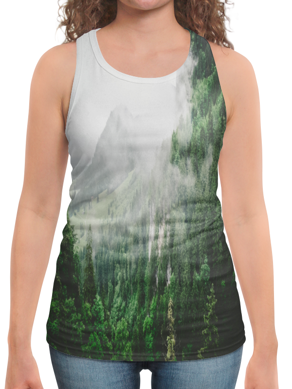 Printio Борцовка с полной запечаткой Туманные горы printio футболка с полной запечаткой женская туманные горы
