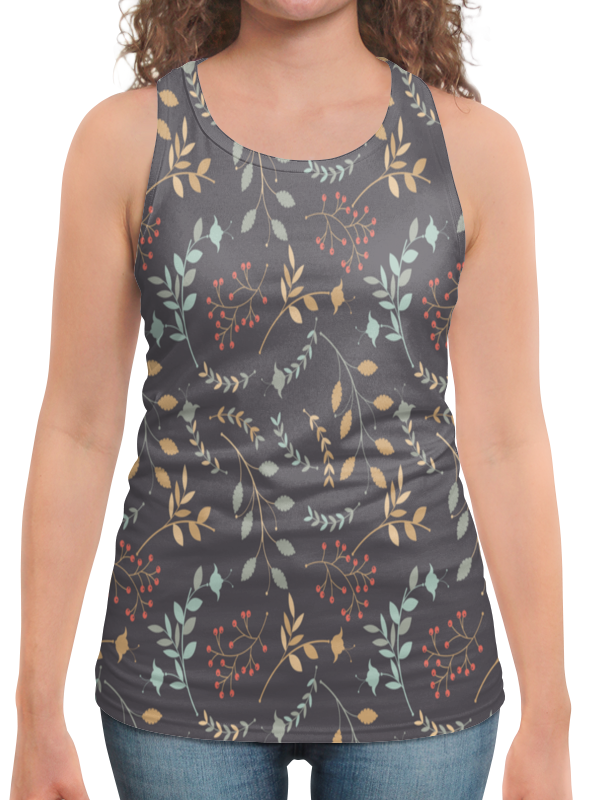 printio футболка с полной запечаткой женская лесные ягоды Printio Борцовка с полной запечаткой Лесные ягоды