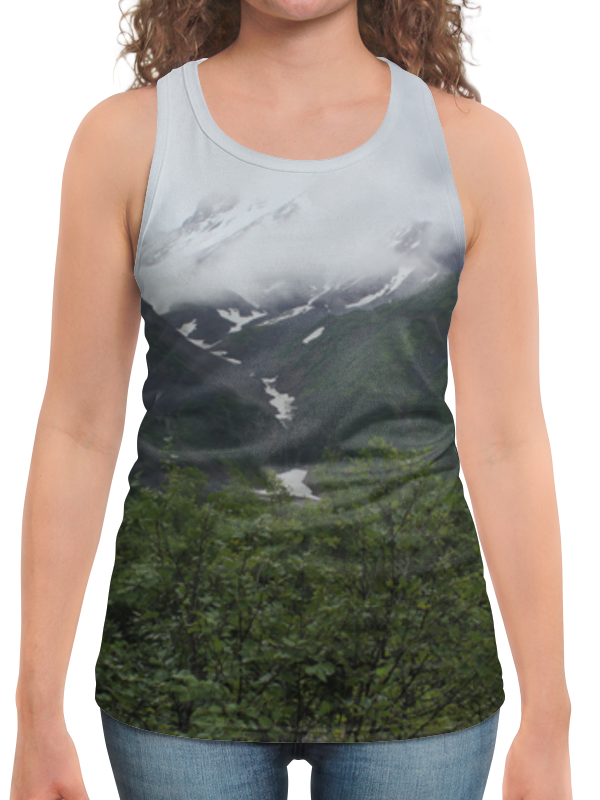 Printio Борцовка с полной запечаткой Горный пейзаж printio футболка с полной запечаткой мужская горный пейзаж