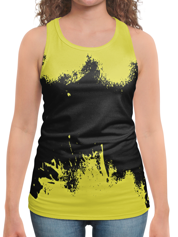 Printio Борцовка с полной запечаткой Черно-желтые краски printio футболка с полной запечаткой для девочек черно желтые краски