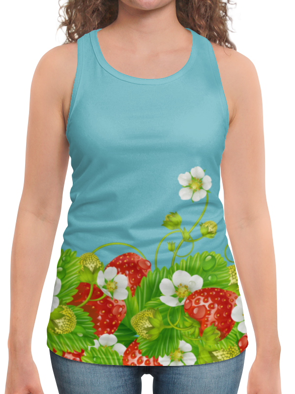 Printio Борцовка с полной запечаткой Земляничная поляна printio футболка с полной запечаткой женская земляничная поляна