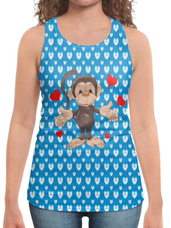Printio Борцовка с полной запечаткой Обезьянка printio футболка с полной запечаткой мужская обезьянка