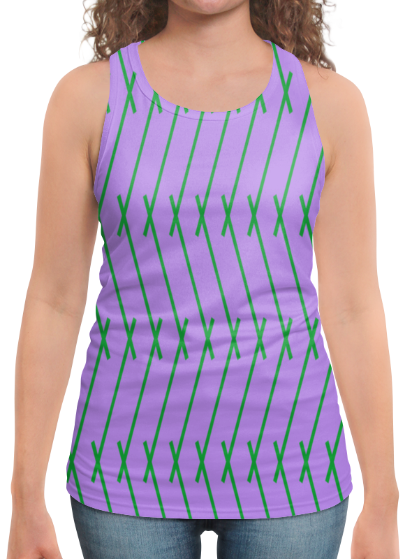Printio Борцовка с полной запечаткой Зеленые полосы printio футболка с полной запечаткой женская зеленые полосы