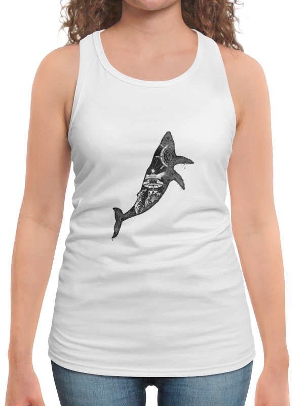 Printio Борцовка с полной запечаткой кит и море printio футболка с полной запечаткой для девочек кит и море