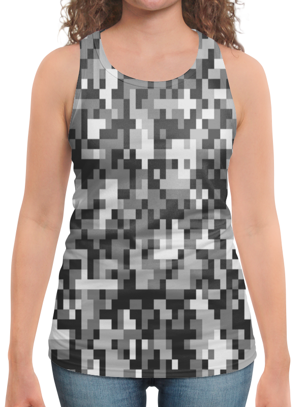 Printio Борцовка с полной запечаткой Gray pixel printio борцовка с полной запечаткой pixel camouflage