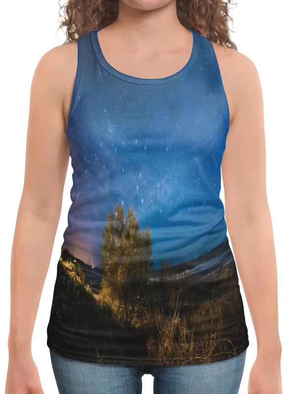 Printio Борцовка с полной запечаткой Звездная ночь printio футболка с полной запечаткой для девочек звездная ночь