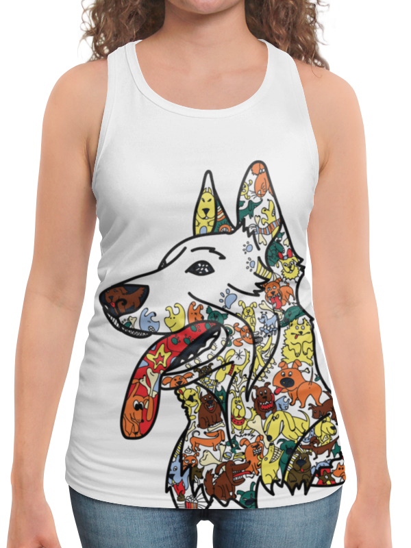 Printio Борцовка с полной запечаткой Забавные собаки printio футболка с полной запечаткой женская забавные собаки